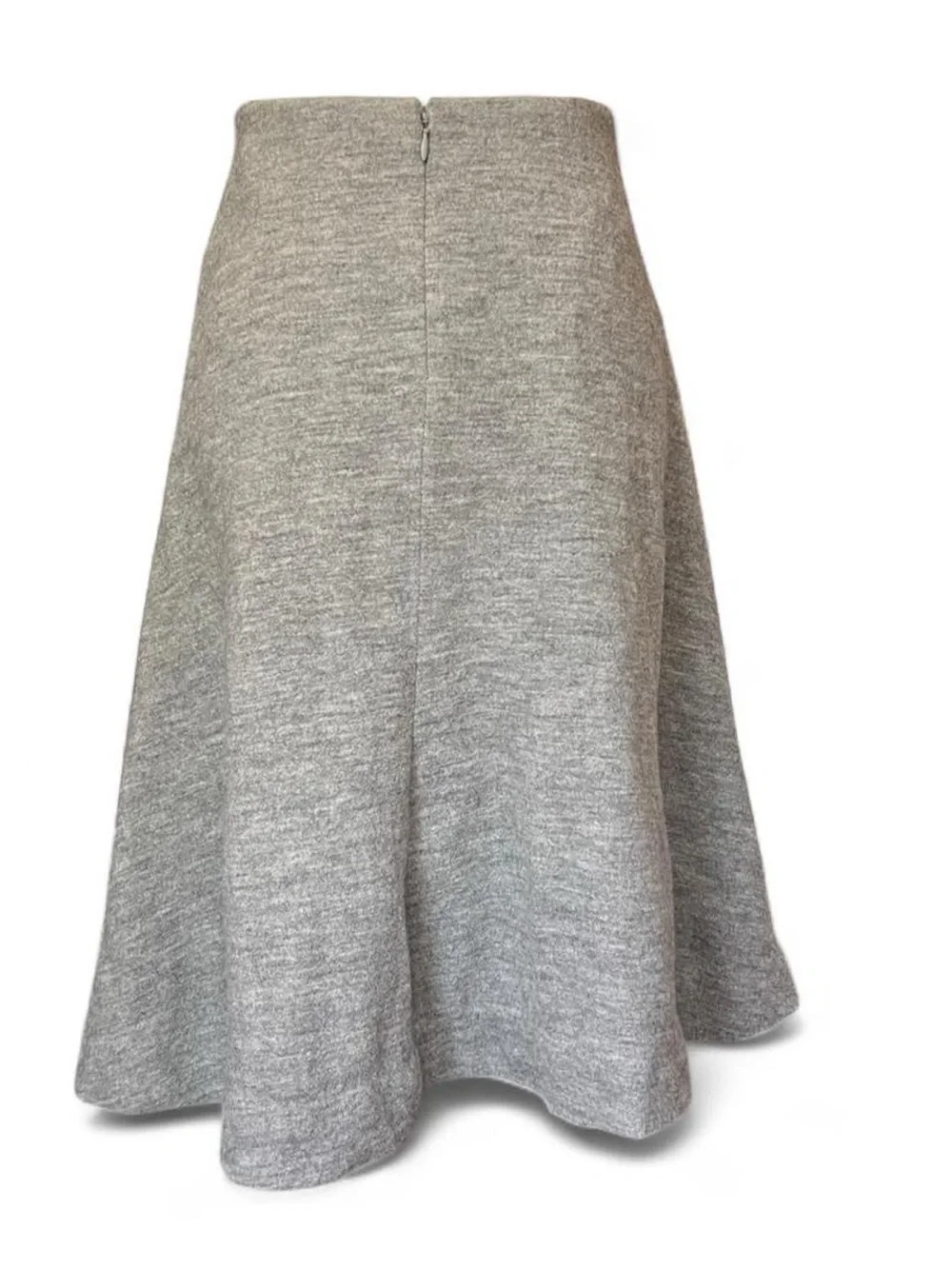 L' agence Grey Wool Skirt